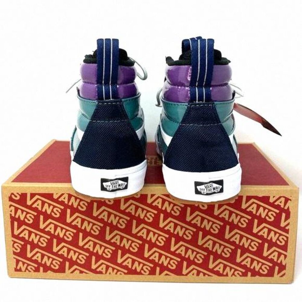 💖MEGA SALE💖VANS Sk8-Hi MTE 2.0 Womens Blue VN0A4P3I2US Leather Payent Winter - Picture 6 of 8